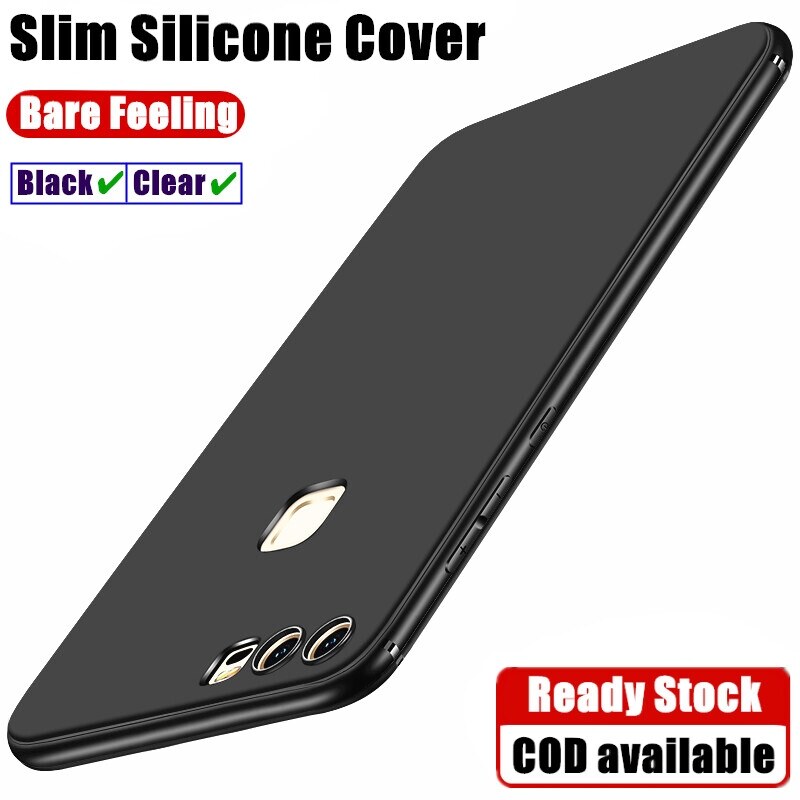 HUAYIJIE Custodia per Huawei Enjoy 9 DUB-AL00 DUB-AL20 DUB-TL00 Custodia Case Cover Backplane Rigido + Telaio in Silicone Morbido PCHDH