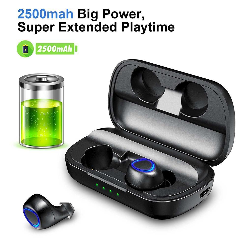 For IP010 PLUS Wireless Charging With Mobile Power Bluetooth Headset Bluetooth 5.0 Sports Wireless Binaural Earphone. 