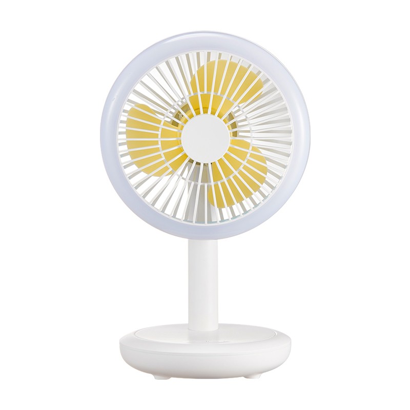 DURATION POWER DP-7632 Rechargeable 4000mAh Battery Up-Down Adjustable Three Speed Modes Fan With LED Lamp. 