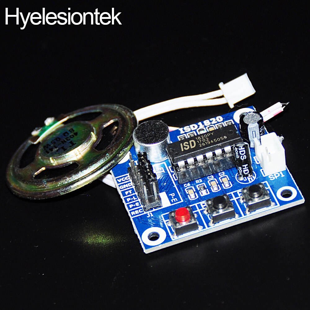 【happy one】Loudspeaker DIY KIT Recording Module ISD1820 For Arduino Speakers Board Recorder Sound Microphone Electronics. 