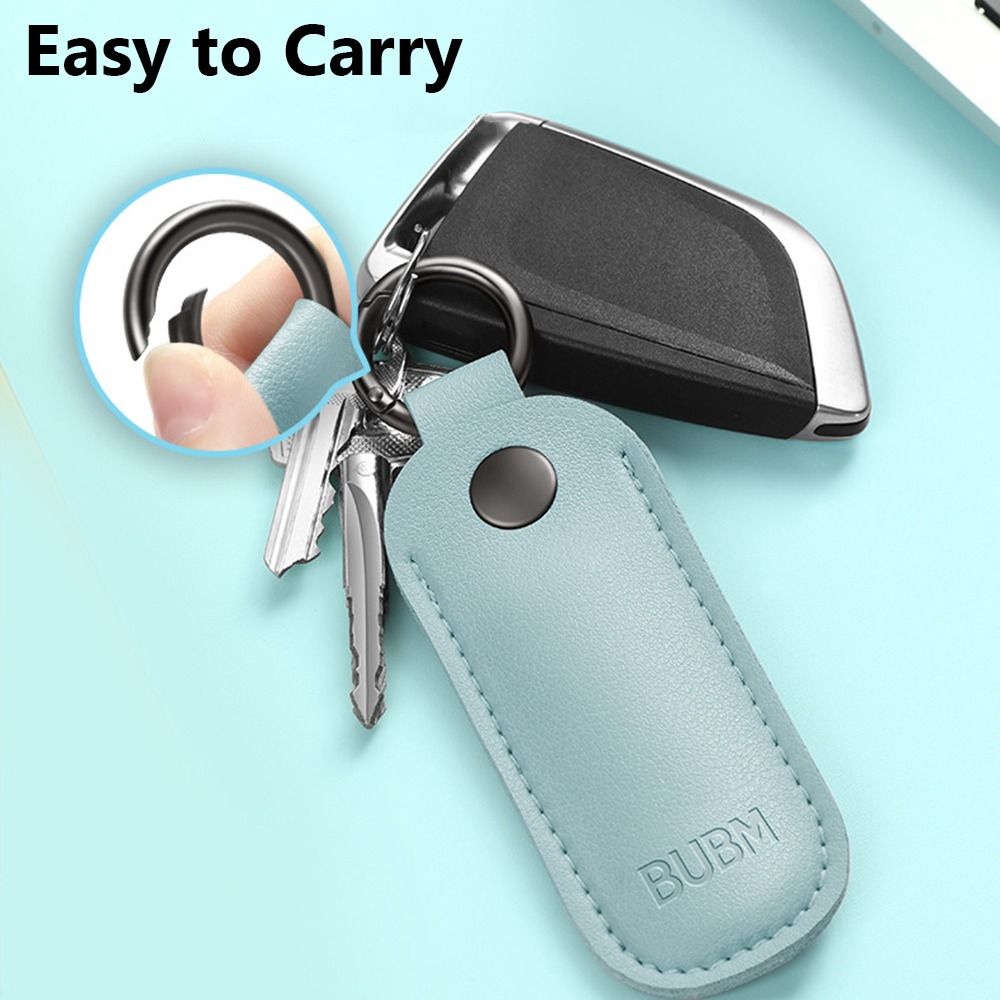 CHENG Leather Protective Cover Key Ring Holder Storage Bag Memory Stick Case USB Flash Drive U Disk Pouch. 