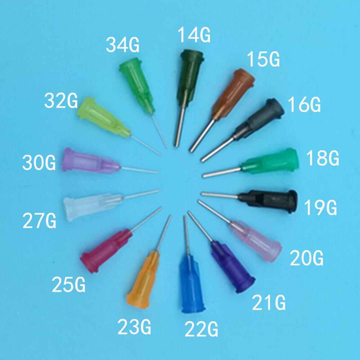 【VisioN Shop】100pc/lot blunt point needle syringe tip for solder paste UV glue other Dispensing needle Tip