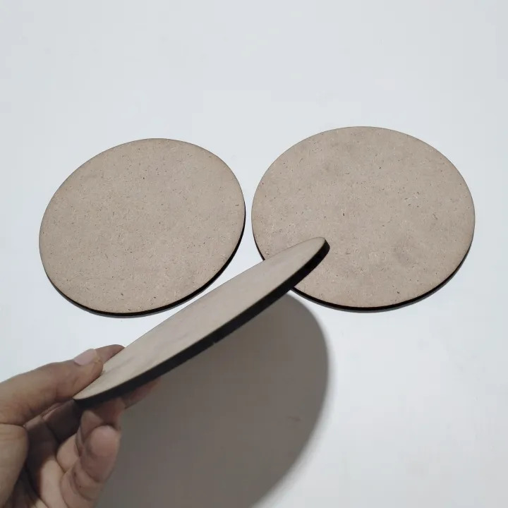 5mm Round Circle MDF Board Sheet Hardboard Sheets for Art and Crafts. 