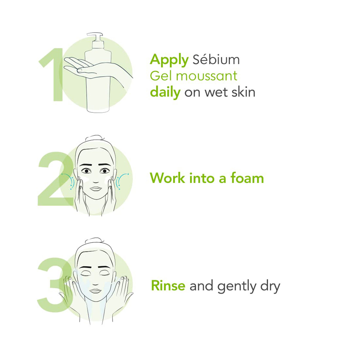 Bioderma Sebium Purifying cleansing foaming gel 200ml. 