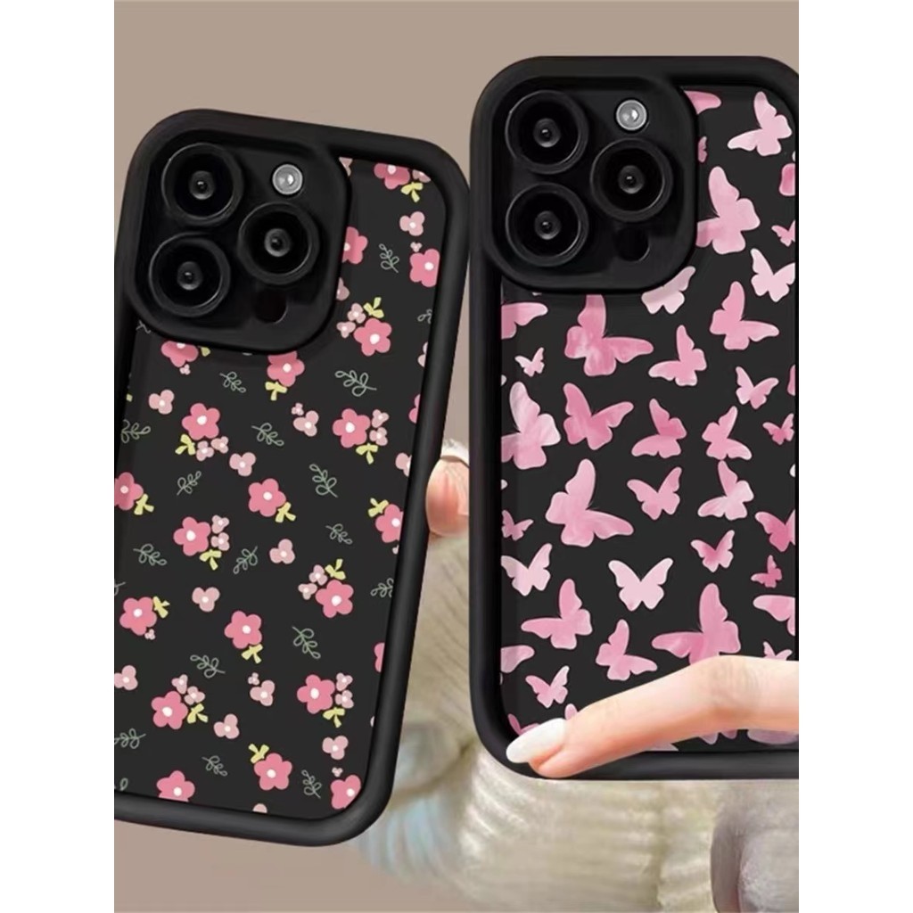 Aesthetic Simple Cute Casing Cartoon Butterfly Pattern Case for itel A80 Silicon Softcase Premium Shockproof Back Cover. 
