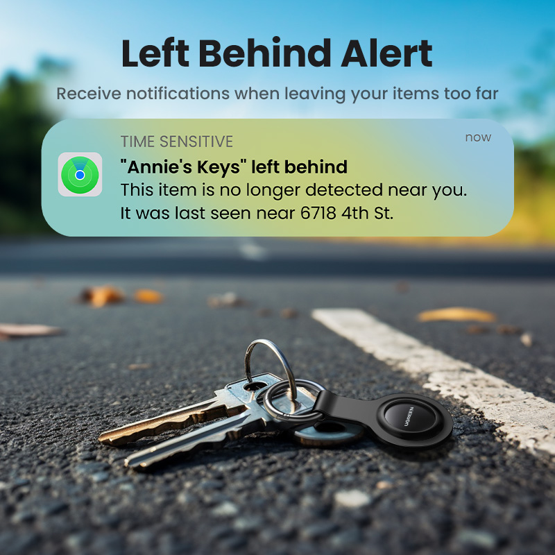 UGREEN Wireless Bluetooth 5.2 Key Finder Security Smart Tra-cker Mini Anti-Lo-st Tra-ck Device for iPhone iPad Document Smart Key Tag Locator Track. 