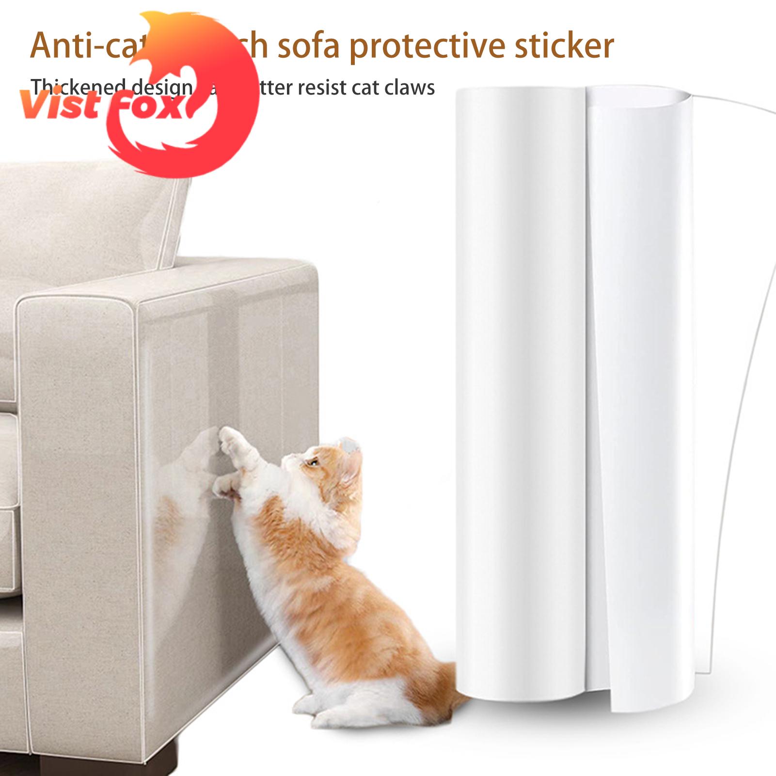 Cat Scratch Furniture Protector Premium Cat Scratch Protector Transparent Furniture Guard for Home Anti-scratch Couch Cover Easy to Install Durable Material Buyers' Top Choice Thickened Cat Scratch. 