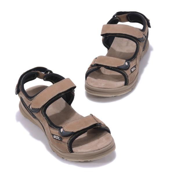 Woodland Brown Leather Sandal - 2720117 