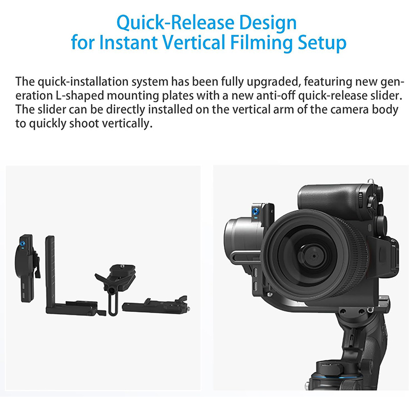 FeiyuTech SCORP 2[Official]Camera Gimbal Stabilizer Built-in AI Tracker Upgrade Joystick Touch Screen for Mirrorless DSLR Camera. 