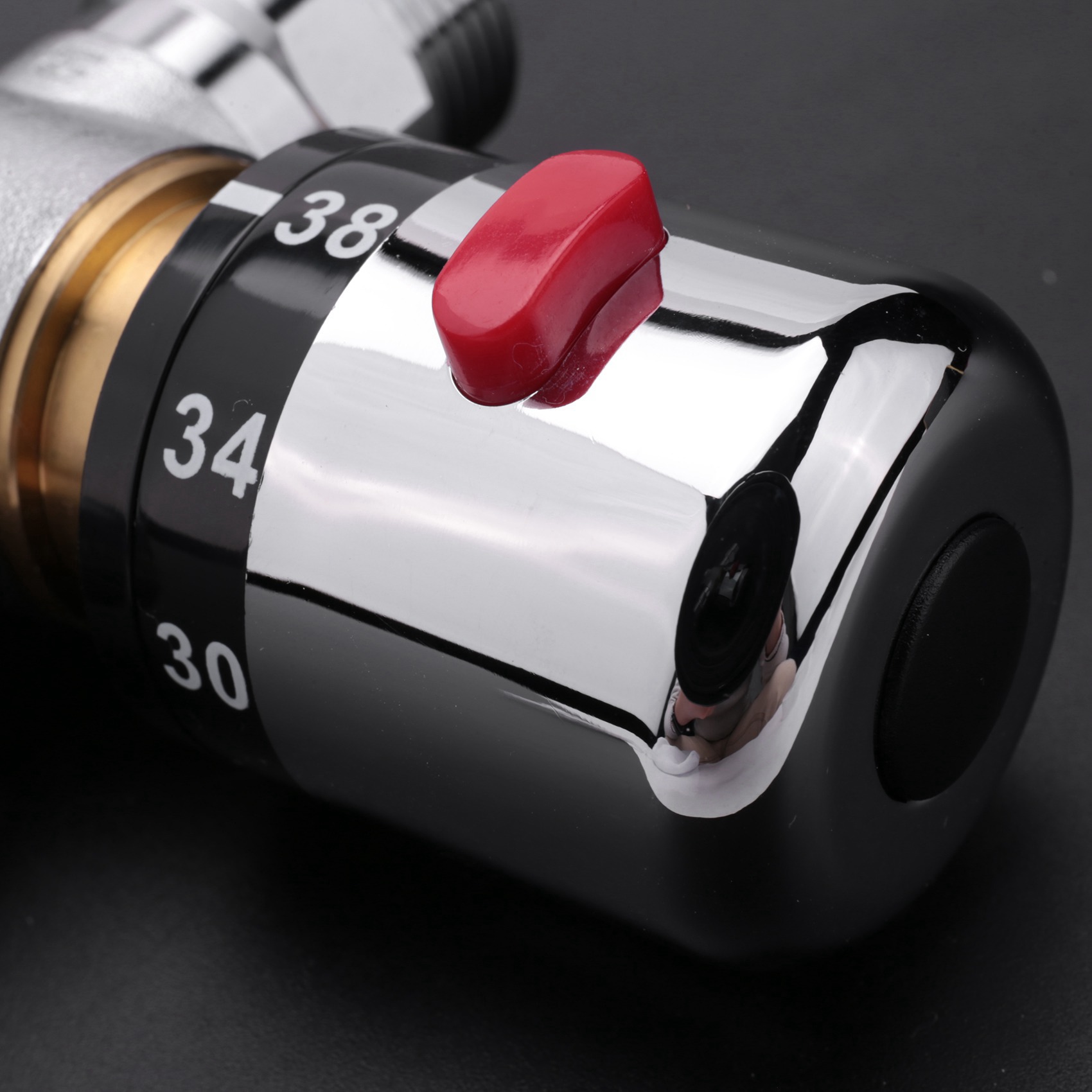 3X Solid Copper 3-Way Thermostatic Mixing Valve 3/4 Inch Solar Water Heater Valve Regulating Temperature Control Valve