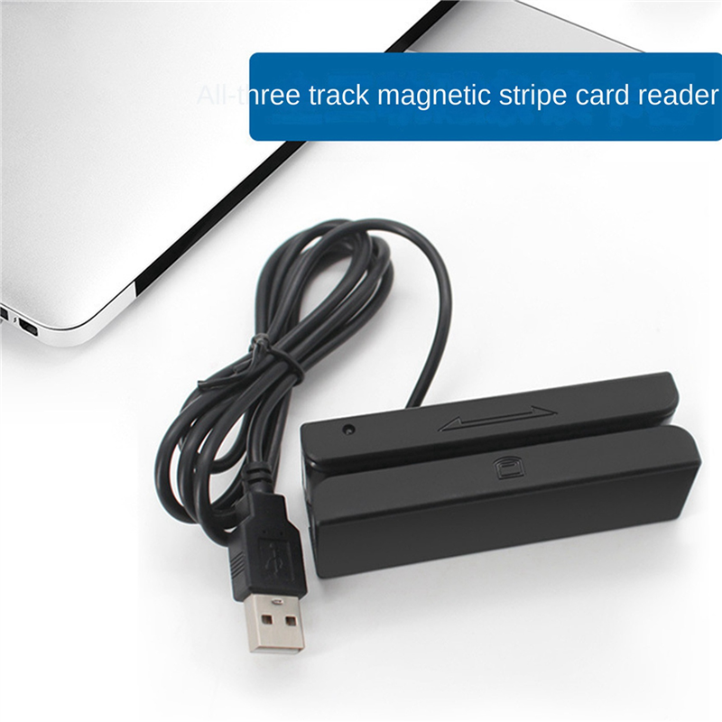 BRADOO 10X MSR90 USB Magnetic Strip Card Reading Machine Card Reader Stripe 3 Tracks Mini Swiper for USB PC. 