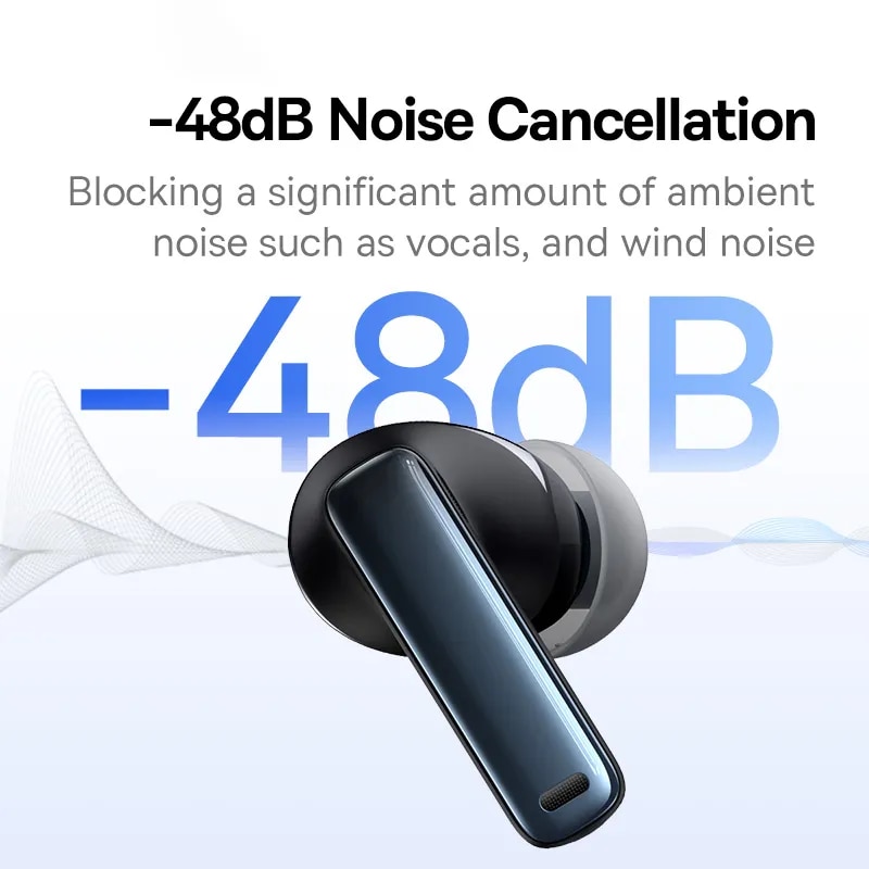 Baseus Bowie M2s ANC Earphone Bluetooth 5.3 Active Noise Cancellation -48dB Wireless Headphone Support 3D Spatial Audio Earbuds. 