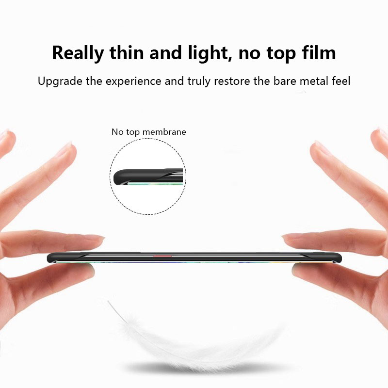 Tokifu For Huawei P40 P40 Pro Macaron Swoosh Gradient Colour Blocking Bezel-less Protective Case Slim Heat Dissipation PC Hard Case. 