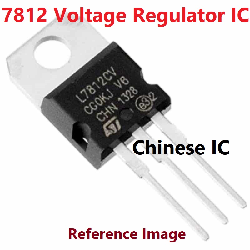 2Pcs- Chinese LM7812 Voltage Regulator LM7812 IC 12V 1.5A Voltage Regulator 3 Pin Leads 7812 Regulator IC TO-220 Package 12V 7812 Voltage Regulator. 