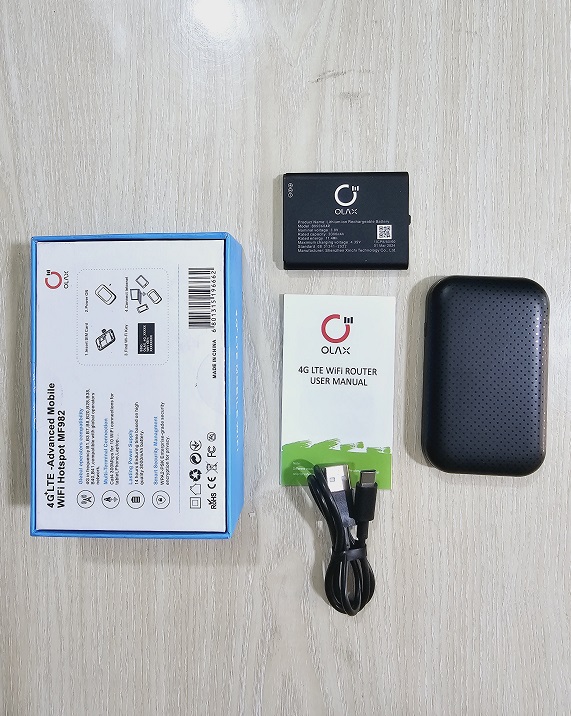 OLAX MF982 Pocket Wifi Router 4G 3000mah Battery LED Display. 