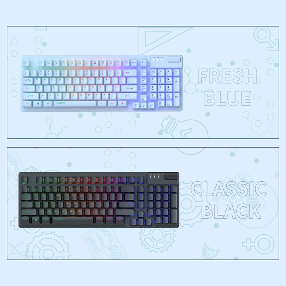 AJAZZ AF981 RGB Gaming Key Anti ghosting - blue. 
