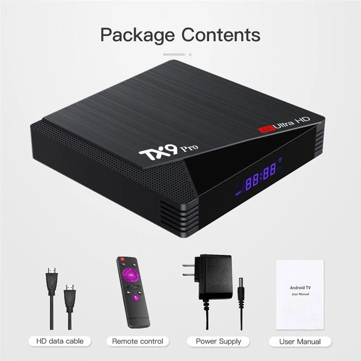 Android TV Box TX9 PRO Android Smart TV Box Toffee, Binge 10K support LED LCD CRT Television. 