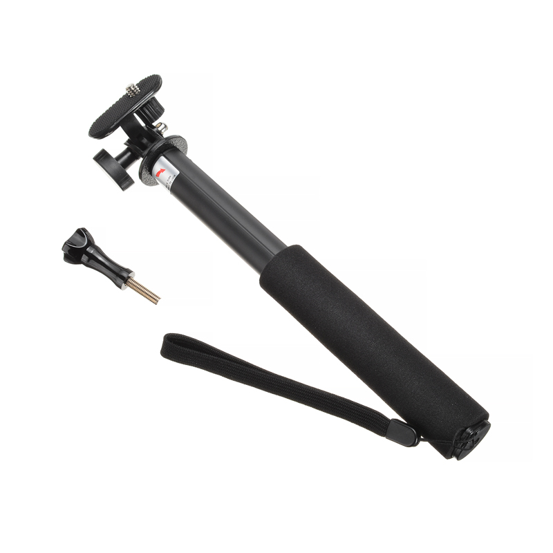 1PC Sports Camera Extendable Pole Selfie Stick Self-timer Lever Aluminum Alloy Monopod For GoPro Hero Action. 