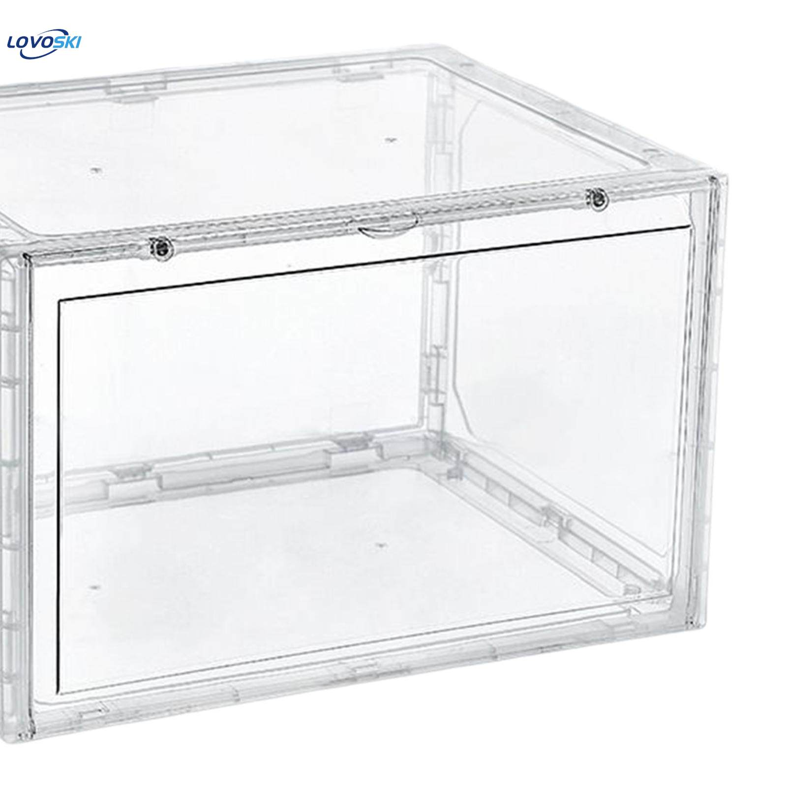 Shoe Box Holders Drawers Side Open Collection Storage Shoe Box Shoes Case for Action Transparent. 