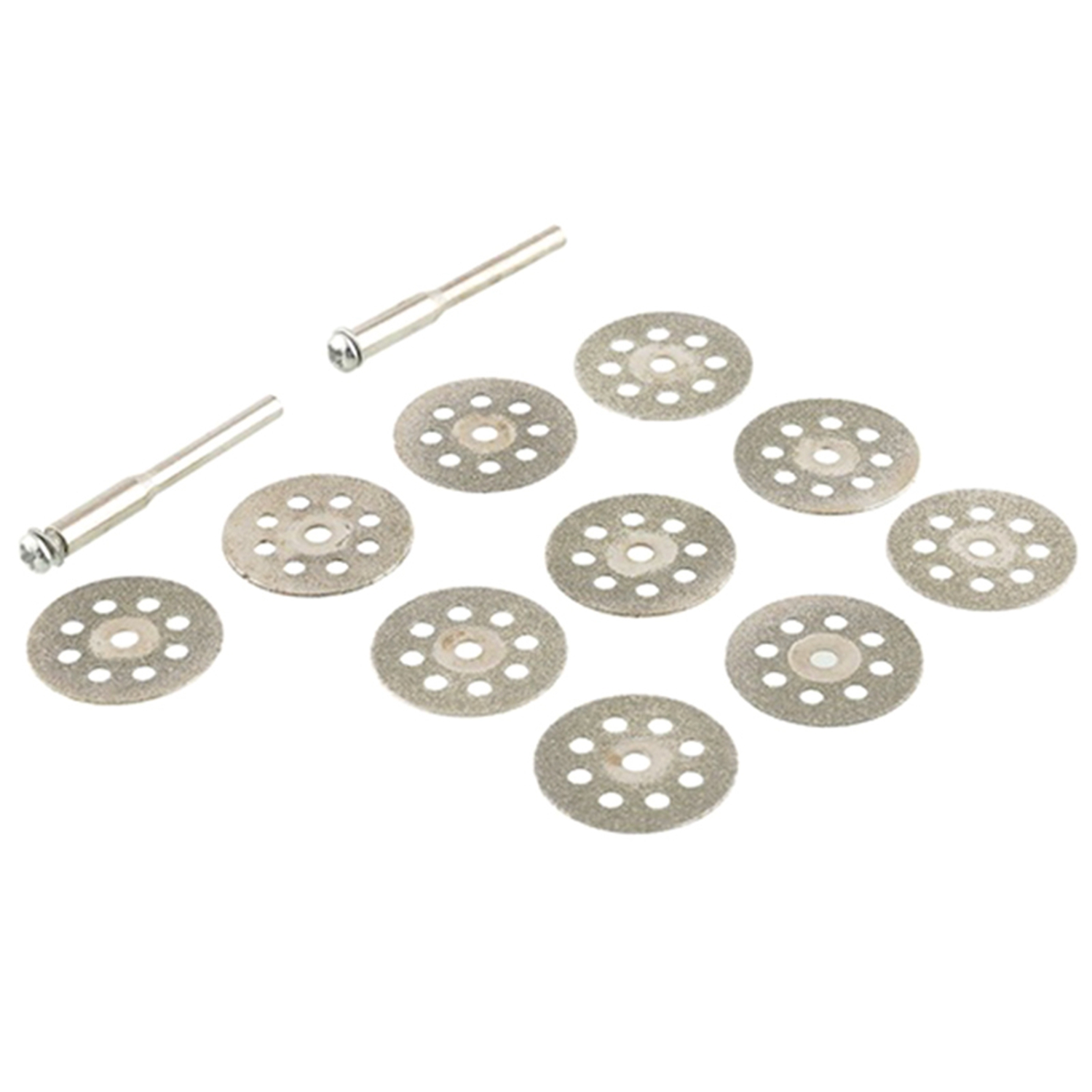 10 Pcs Mini 22mm Diamond Cutting Disc Saw Blade Mill Sheet & 7 Pcs HSS Circular Wood Cutting Saw Blade Discs Mandrel Mini Drill for Rotary Tool