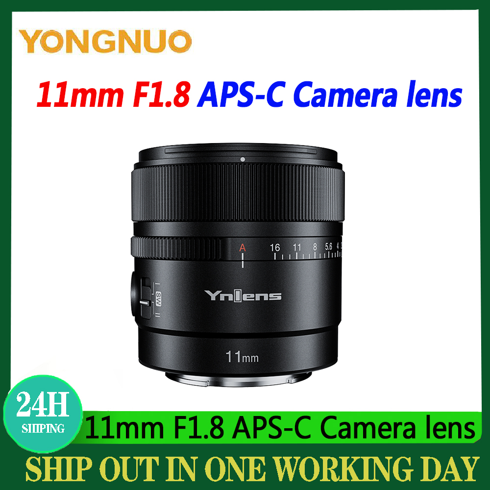 In Stock YongNuo 11mm F1.8 APS-C Camera lens Ultra Wide Angle Auto-Focus lens For Sony E ZEV-10 A6500 Series Mount Cameras