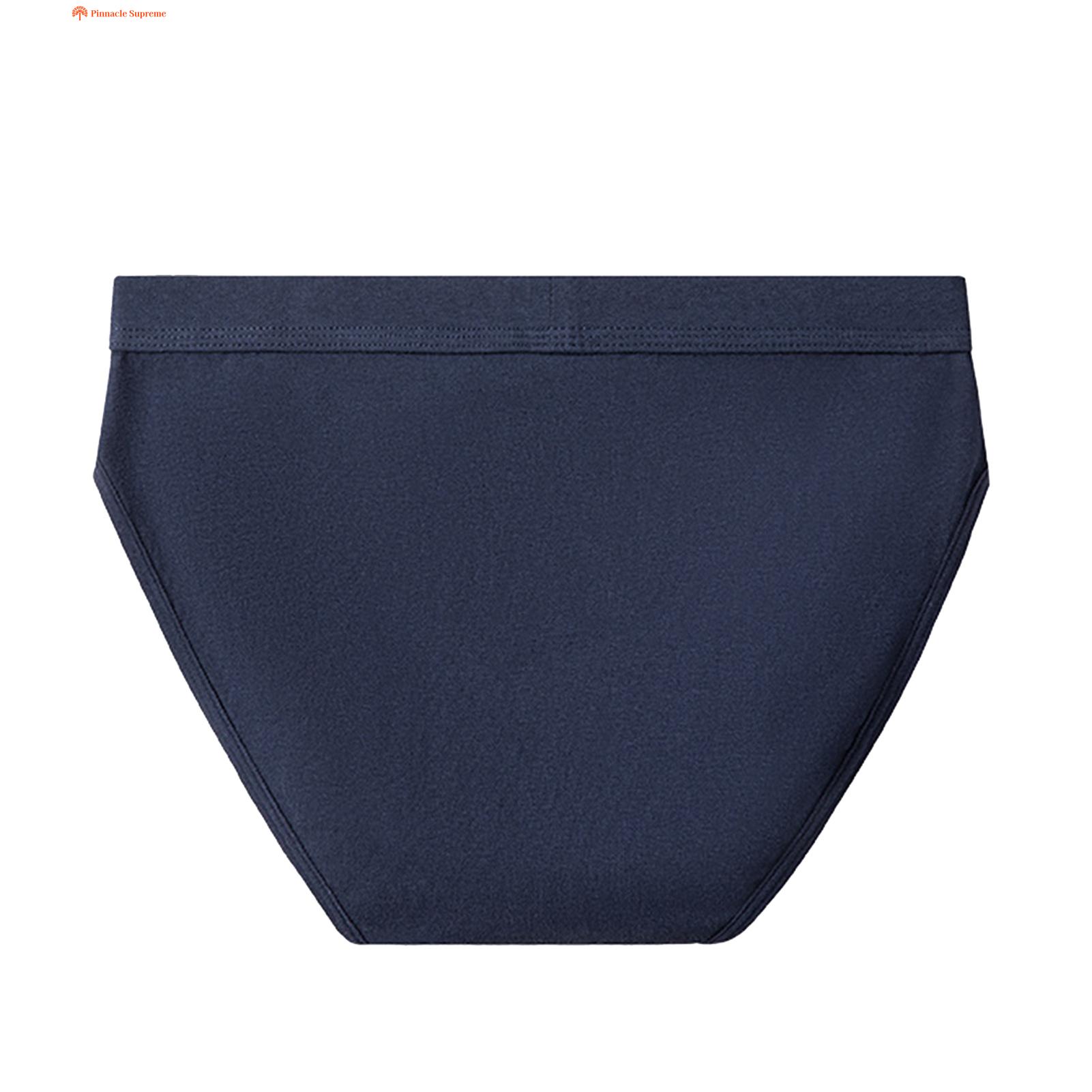 Men Elastic Briefs Comfortable Men's Solid Color Briefs Soft Breathable Underwear for Men Briefs. 