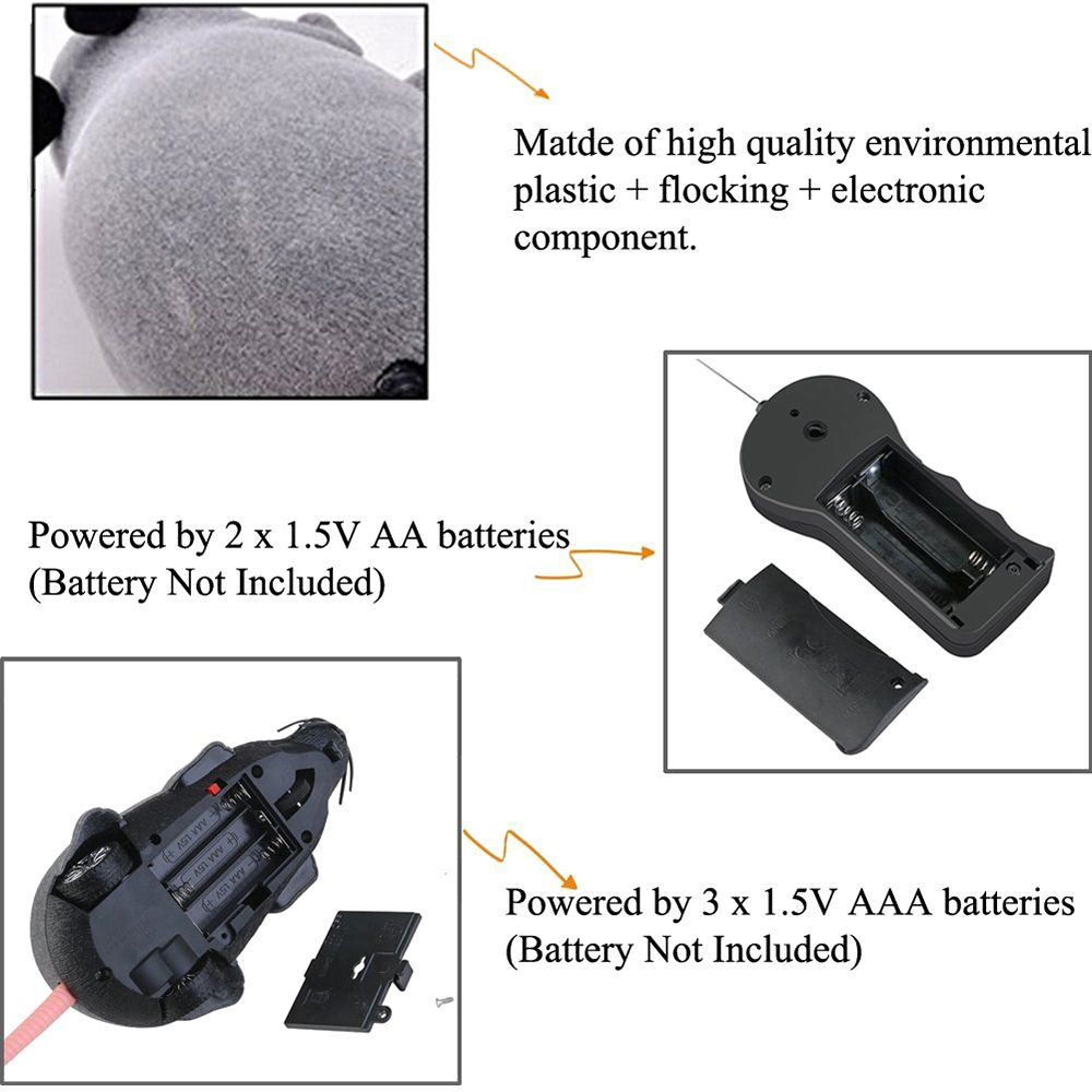 Wireless Remote Control RC Electronic Rat Mouse. 