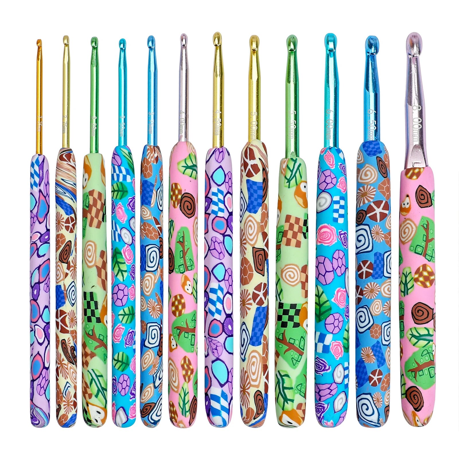 New Crochet Hook Set Animal Pattern Crochet Needles 2.25-8.0MM Set Crochet Knitting For Yarn and Wools Women's Christmas Gift