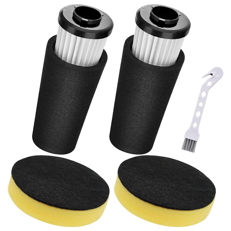 F112 Filter Replacement, Pre Motor Odor Trapping & 2 Pack Inlet Filters Parts Accessories Fit for Dirt Devil Endura UD20120NC UD70161