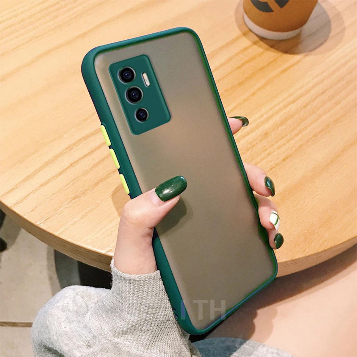 Camera Protection Smoke Case Matt Finnish Mobile Back Cover for VIVO V23E 4G