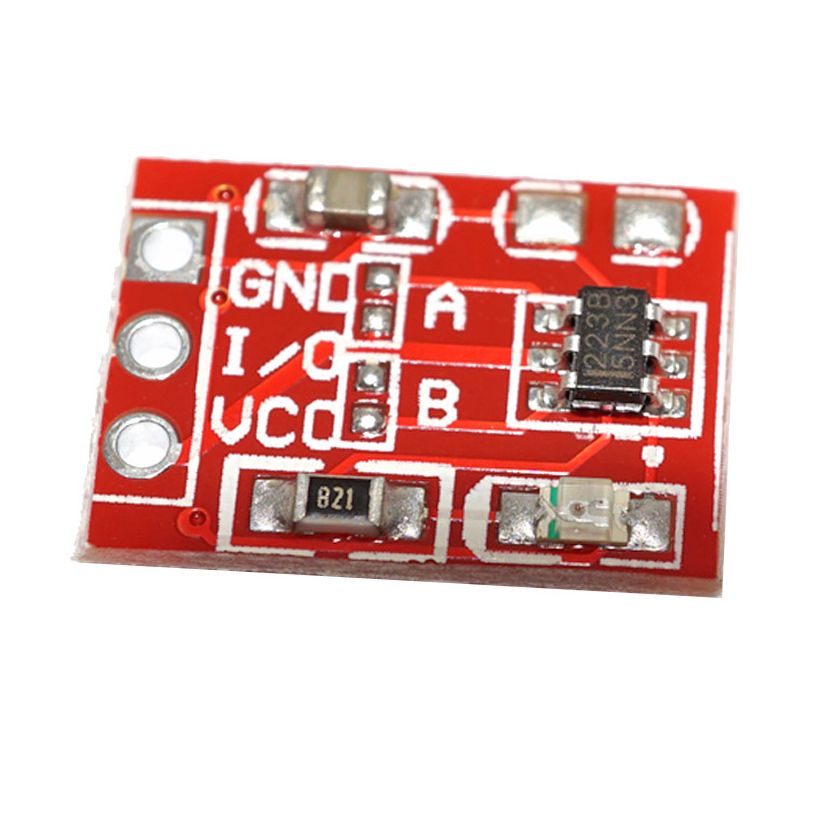 RED TTP223 Touch Sensor Module Capacitive Touch Switches 5V Touch Sensor Module DC 2V 5.5V Low Power Consumption TTP223 Touch Sensor Switches