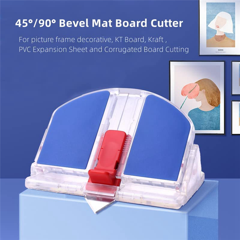Mat Cutter 45 & 90 Degree Bevel Mat Board Cutter Beveled Cut Tool for Art Picture Framing Foam Board Card Board 1PCS. 