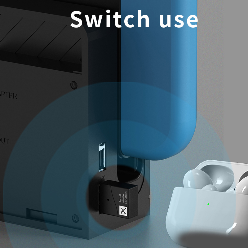 TX40 USB Bluetooth 5.2 Transmitter AptX 24Bit Low Latency Adaptive Wireless Audio Adapter Handsfree Call For TV PC Laptop PS4/5. 