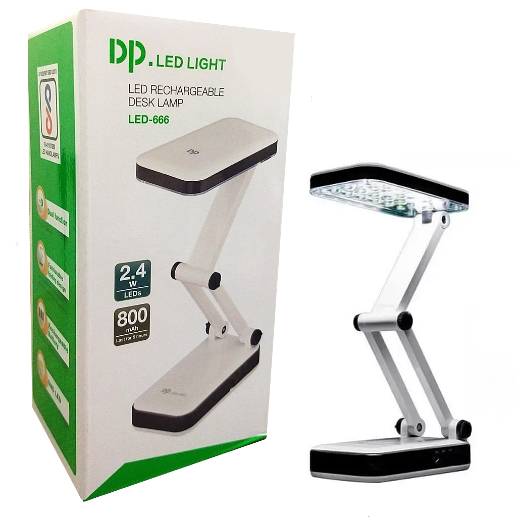 DP LED-666 Table Lamp Rechargeable Learning Reading Desk Lamp Led. 