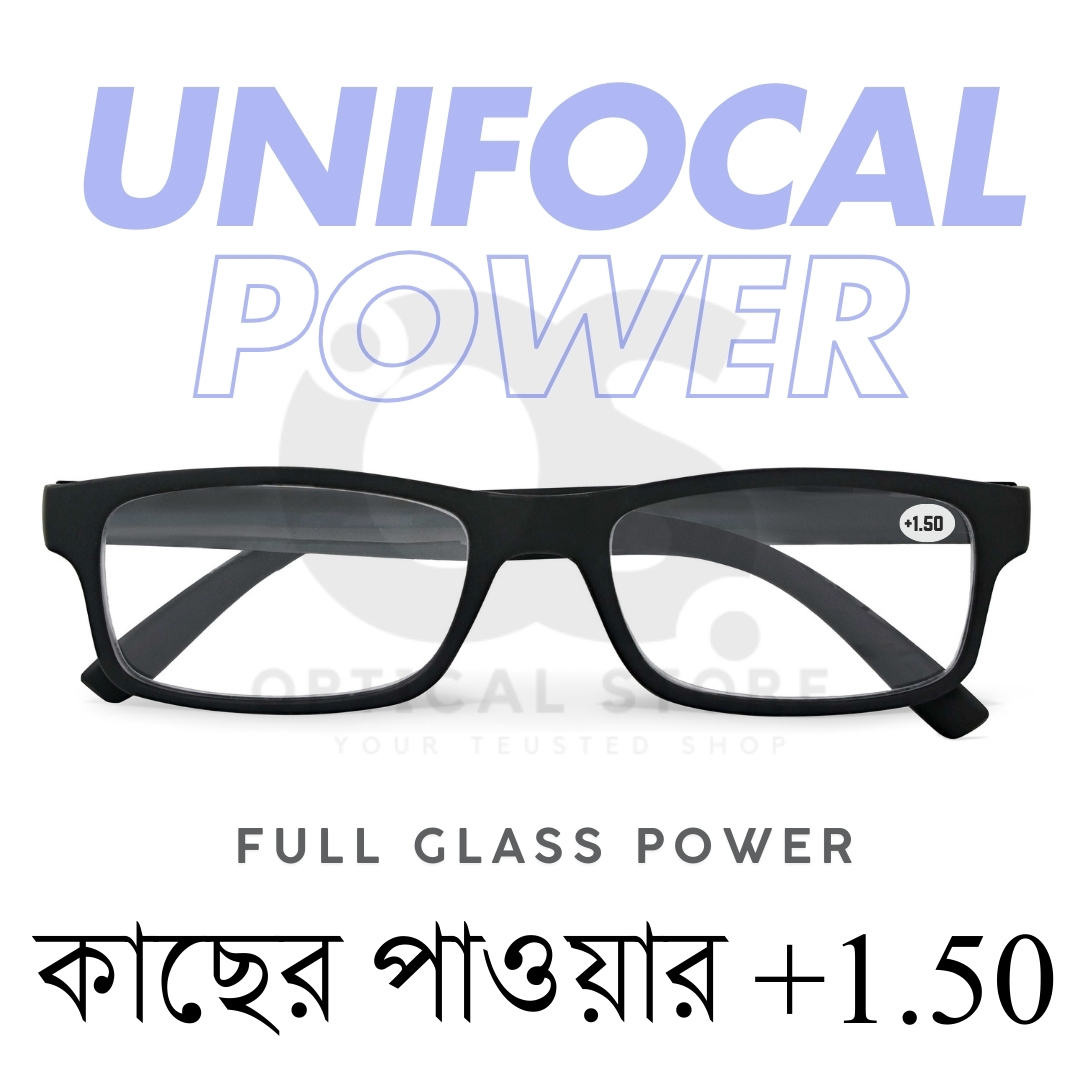 New Reading Glasses Unifocal +1.50 Reading (Full Glass Power) For Men & Women/Unisex.1pcs +1.50 Unifocal Reading Glasses For For Focus Reading Glasses, Book reading, Mobile Screens, Computer Screens. +1.50 Unifocal Lens. #1.50