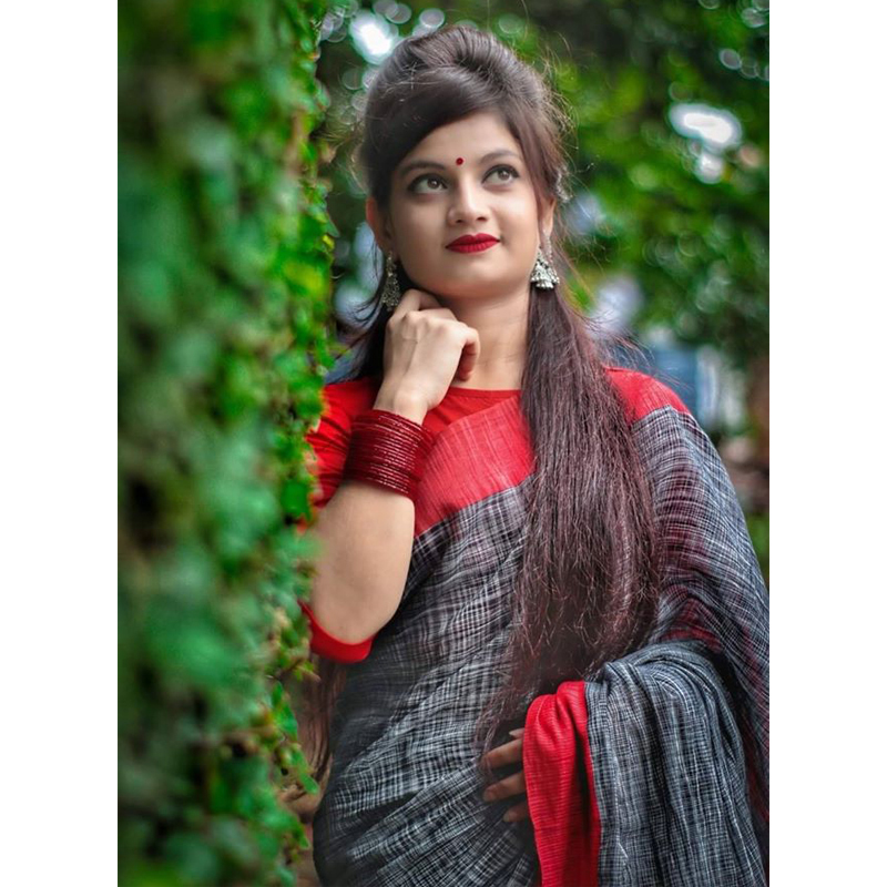 Half Silk Jhorna Sharee Without Blouse Piece For Women's By SOHAMONI