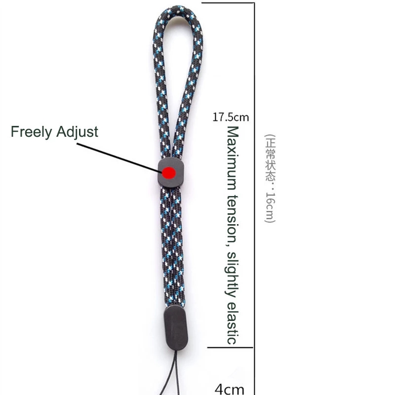 Adjustable Hand Wrist Lanyard Strap String For Mobile Phone Keys Keychains USB Flash Drives U Disk Camera Anti-lost Lanyard. 