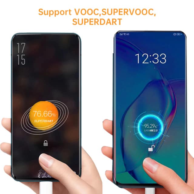 65w Realme Original Type C USB Cable Phone 50W 6.5A Fast Super Dart Charge Oppo Vooc Real Me 7 8 8i 9 Pro 9i X50 GT GT2 C31 Tipo. 