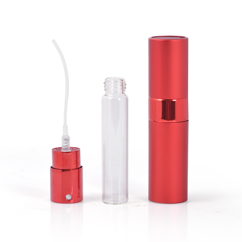 MUB Mini 8ML Twist Up Refillable Perfume Atomizer Empty Pocket Sized Aluminum Perfume Spray Bottles. 