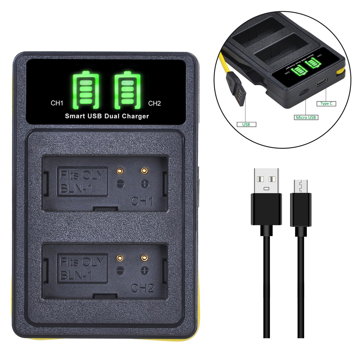 BP-1310 BP1310 BP 1310 Replacement Battery+LED USB Dual Charger for Samsung NX11 NX20 NX5 NX10 NX100 Camera Batteries. 