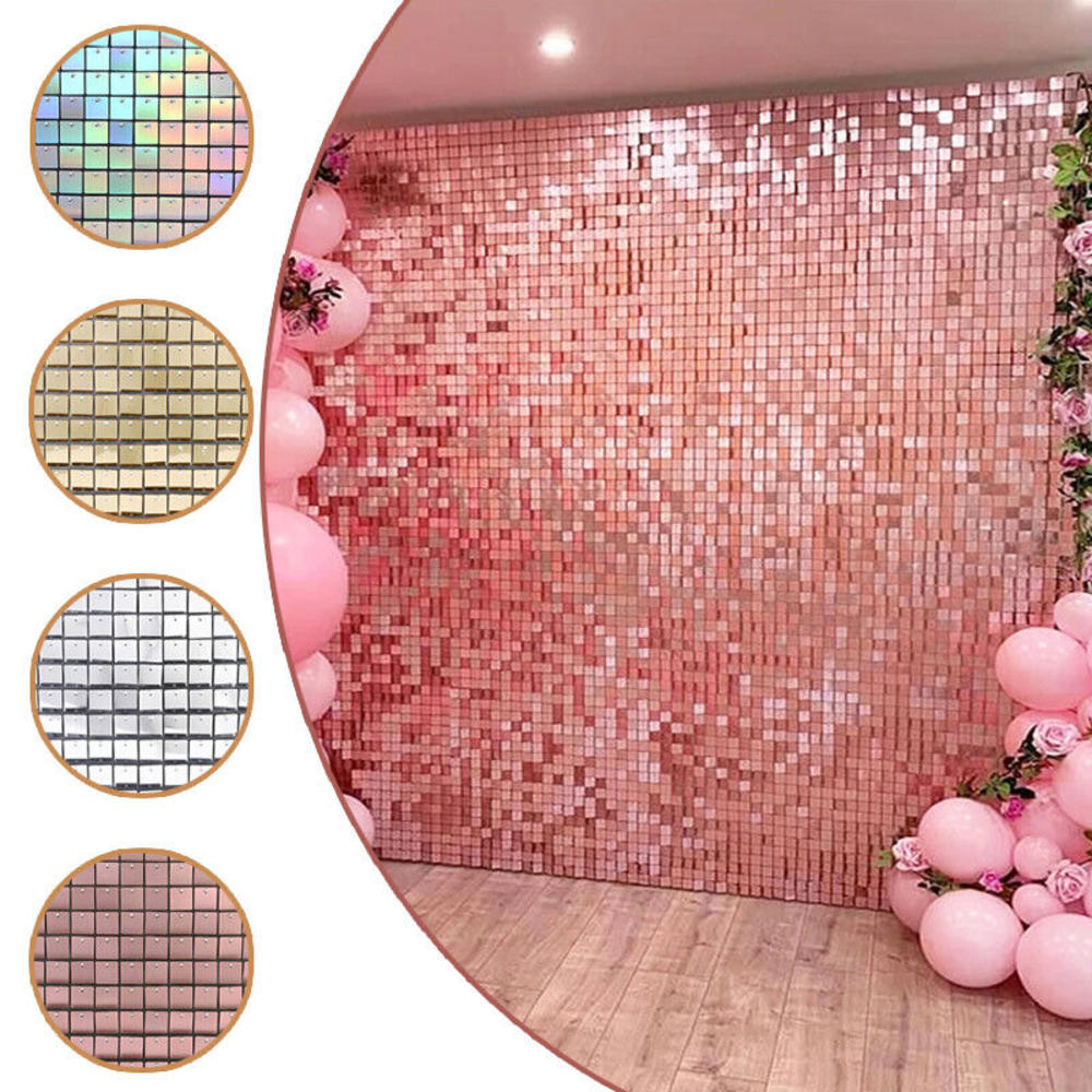 Glittery Backdrop Wall Panels Glamorous Dazzling Sparkling Sequin Backdrop Shimmering Luxurious Shimmer Backdrop for Wedding. 