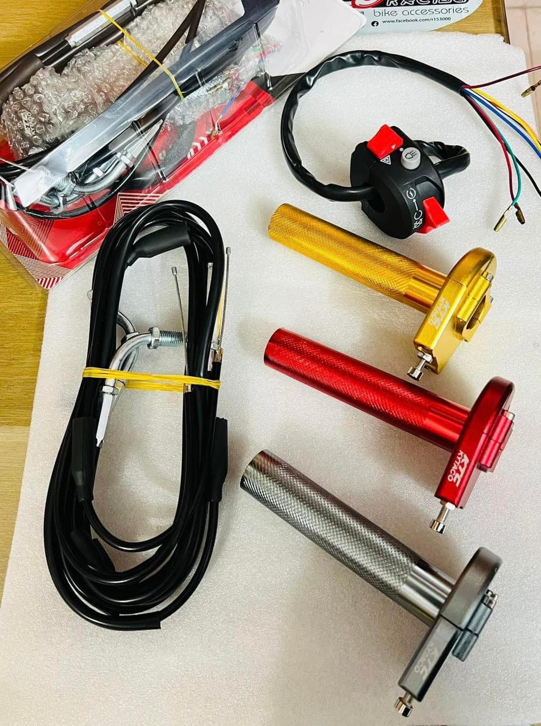 KTC Quick Throttle Universal CNC Setup for All Bike Racing Fuel Spontan for Maximum Performance Ready Pickup with Domino Chapa Switch Button. 
