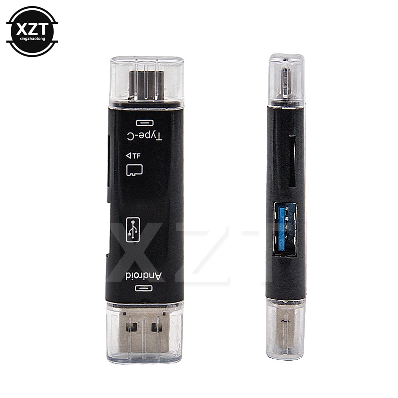 new Type-c 5-in-1 OTG Card Reader for Android Letv Type-c Phone/ Type-c Universal For TF Micro SD / Micro USB / USB Card Reader. 