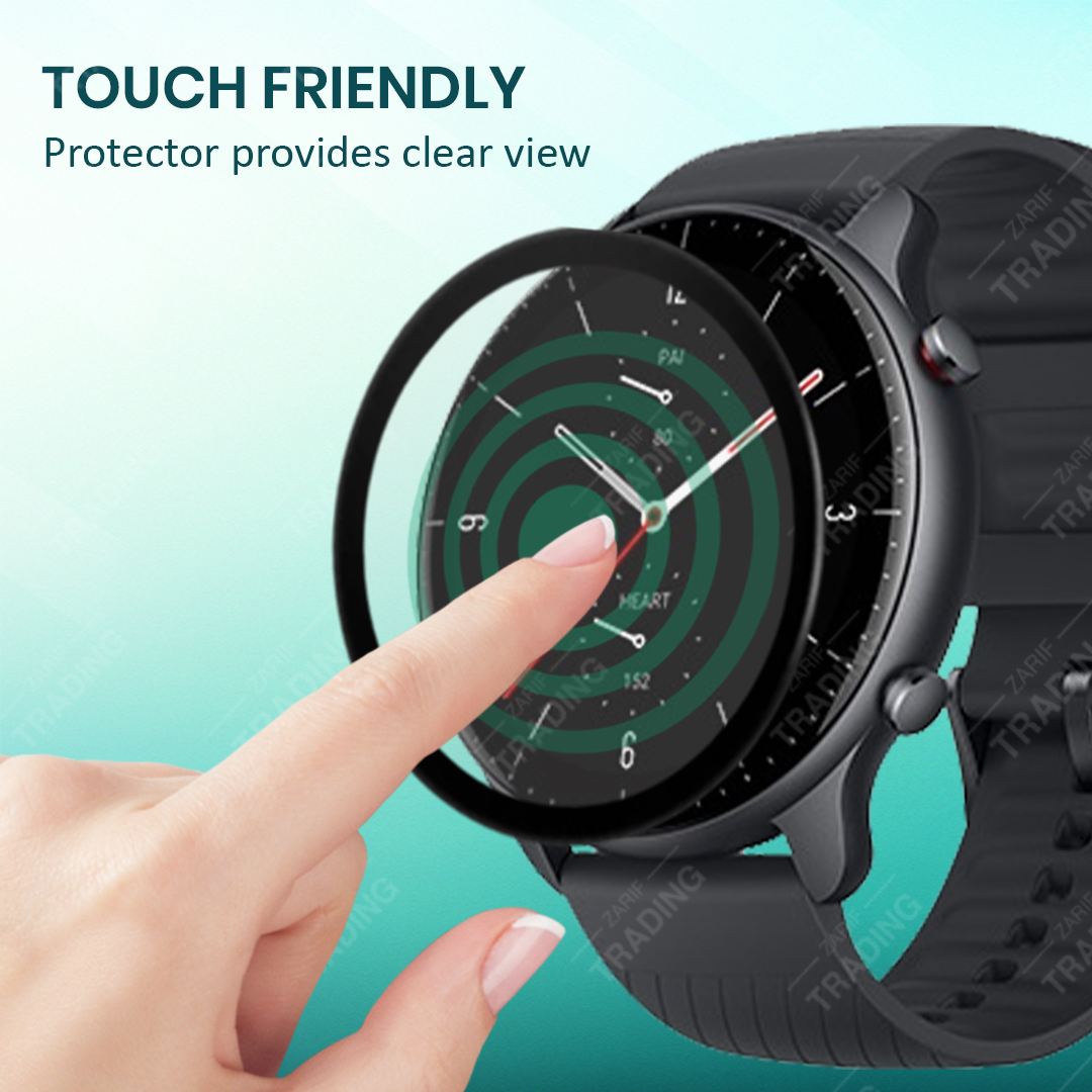 AMAZFIT GTR 2 Smart Watch Full Coverage Plastic Screen Protector. 