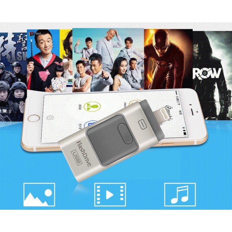 【FUPANG】metal USB OTG iFlash drive 3 in 1 USB flash for. 