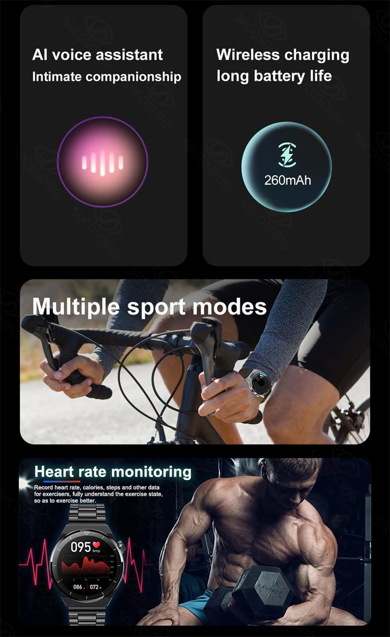 2023 GT3 Pro NFC Smart Watch Men  AMOLED 390*390 HD Screen Heart Rate Bluetooth Call IP68 Waterproof SmartWatch For Huawei Xiaomi. 
