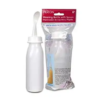 weaning bottle with spoon