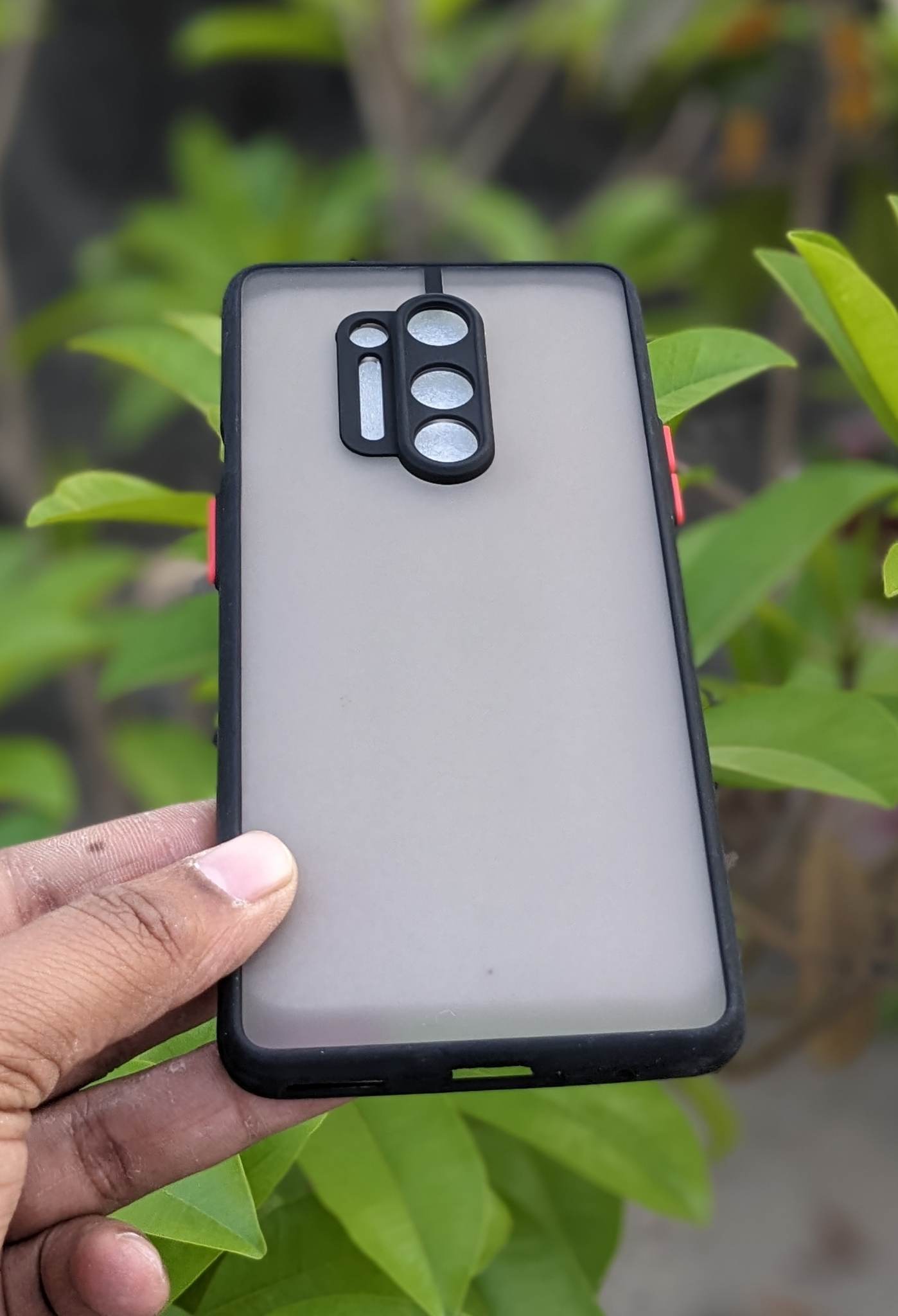Camera Protection Bumper Phone Cases For OnePlus 8 Pro Matte Translucent Shockproof Back Cover. 