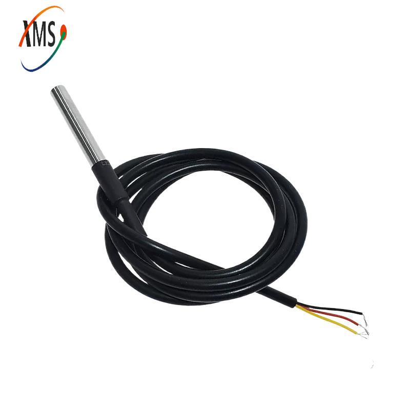 2 Pcs DS18b20 Sensor Temperatura 1M 2M 3M DS1820 Pacote De Aço Inoxidável Impermeável 18B20 0.37CM 1M 2M 3M