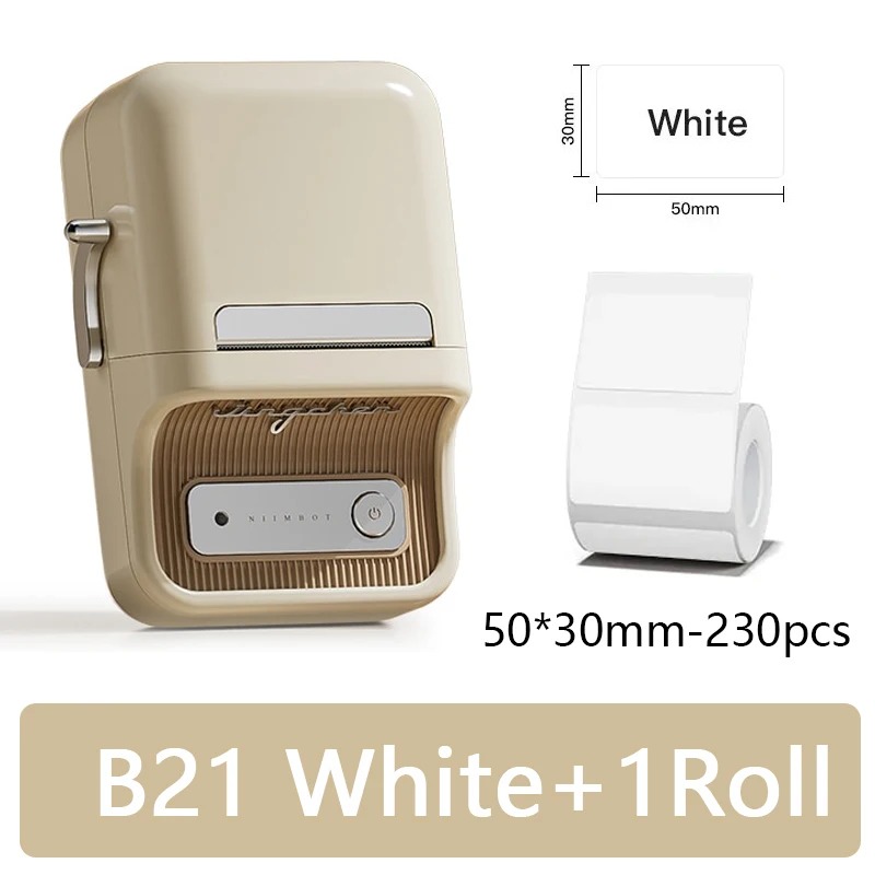 Niimbot Mini Portable Thermal Printer Self-adhesive Label Printer For Stickers Niimbot B21 B1 Label Maker Printer Without Ink. 